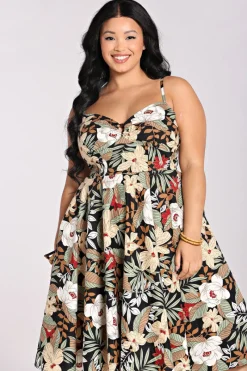 Hell Bunny Adelaida Dress Black Hot