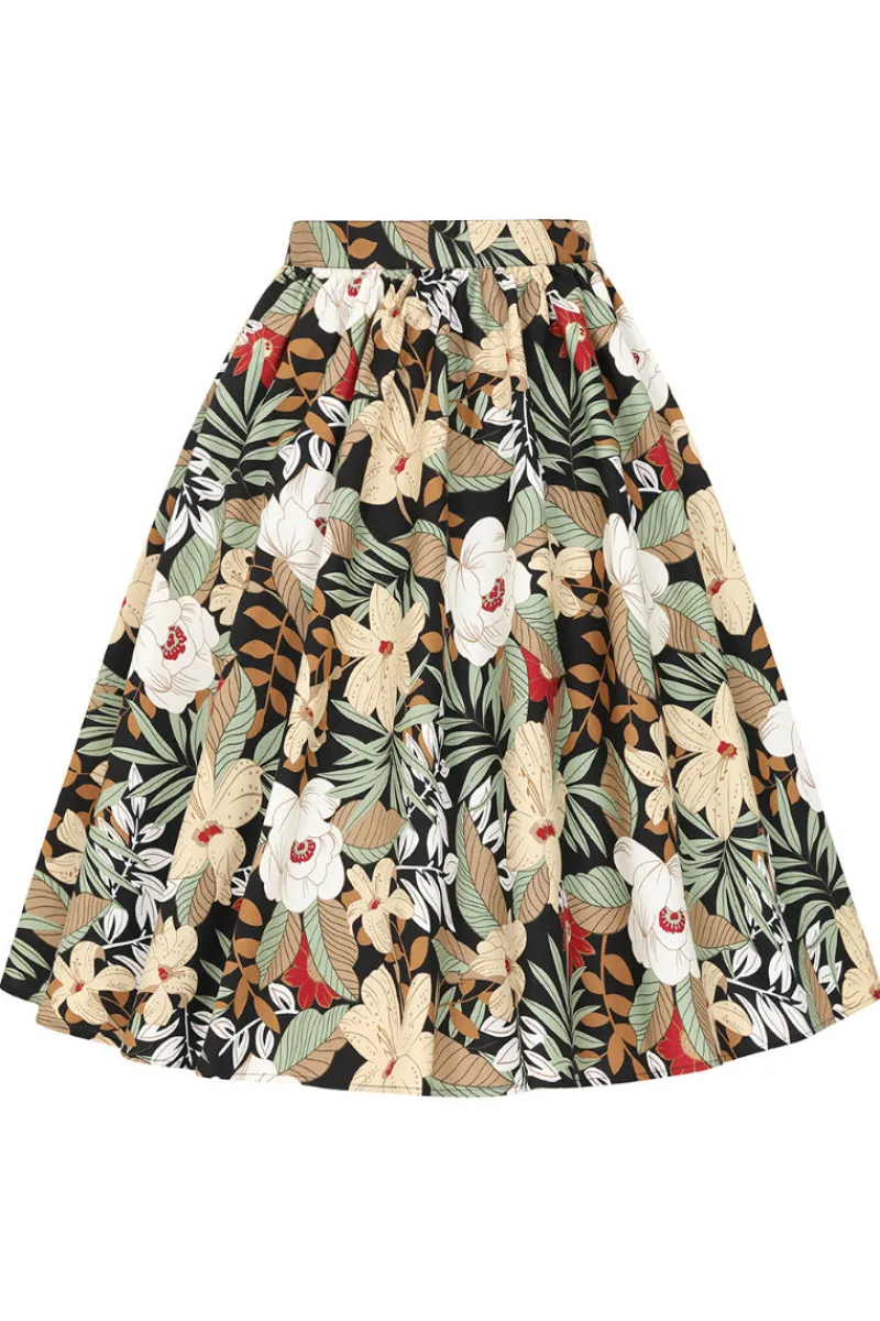 Hell Bunny Adelaida Skirt Black Outlet