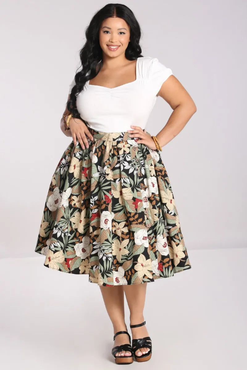Hell Bunny Adelaida Skirt Black Outlet