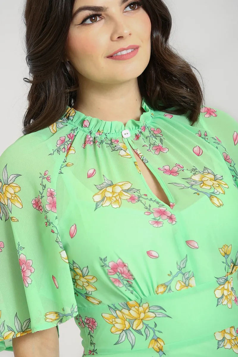 Hell Bunny Adelina Dress Mint Outlet