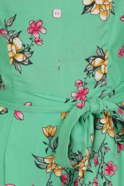 Hell Bunny Adelina Jumpsuit Mint Discount