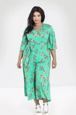 Hell Bunny Adelina Jumpsuit Mint Discount