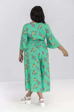 Hell Bunny Adelina Jumpsuit Mint Discount