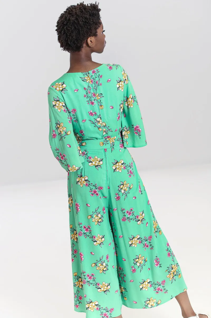 Hell Bunny Adelina Jumpsuit Mint Discount