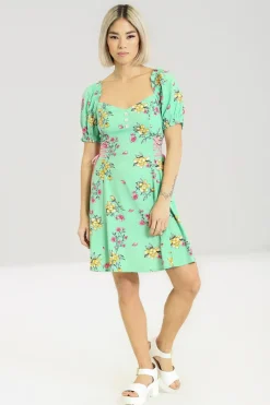Hell Bunny Adelina Mini Dress Mint Outlet