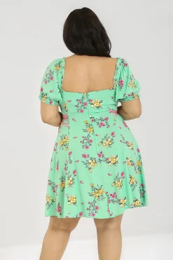 Hell Bunny Adelina Mini Dress Mint Outlet