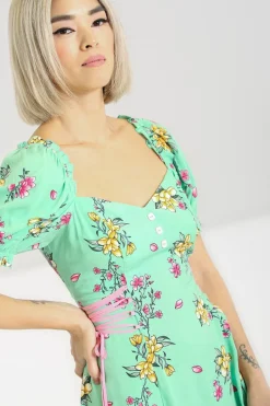 Hell Bunny Adelina Mini Dress Mint Outlet