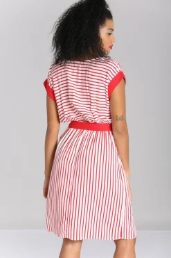 Hell Bunny Ahoy Dress Red