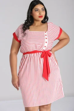 Hell Bunny Ahoy Dress Red