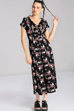 Hell Bunny Alani Jumpsuit Black/Red Online