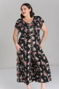 Hell Bunny Alani Jumpsuit Black/Red Online