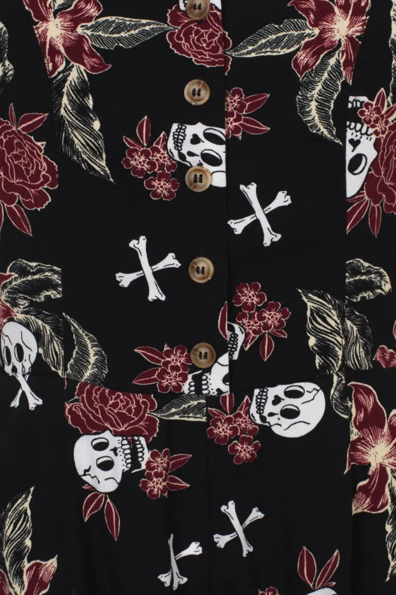 Hell Bunny Alani Jumpsuit Black/Red Online