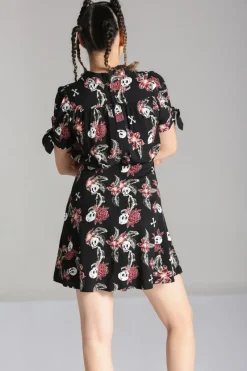 Hell Bunny Alani Mini Dress Black/Red Best