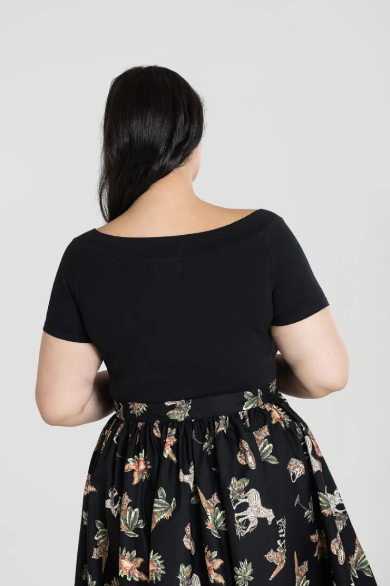 Hell Bunny Alex Top Black