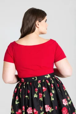 Hell Bunny Alex Top Red