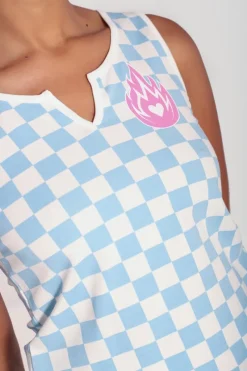 Hell Bunny Alexis Top Blue Best