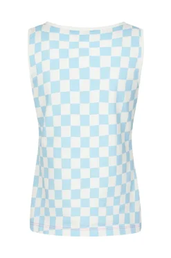 Hell Bunny Alexis Top Blue Best