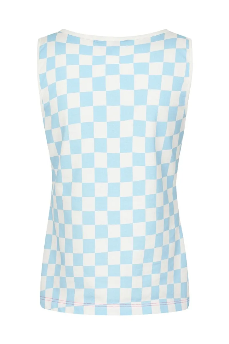 Hell Bunny Alexis Top Blue Best