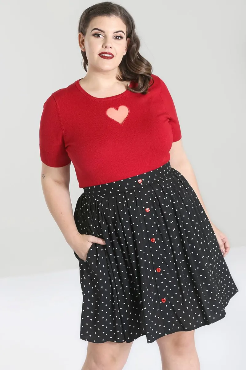 Hell Bunny Allie Skirt Black Discount