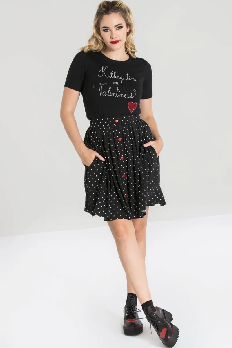 Hell Bunny Allie Skirt Black Discount