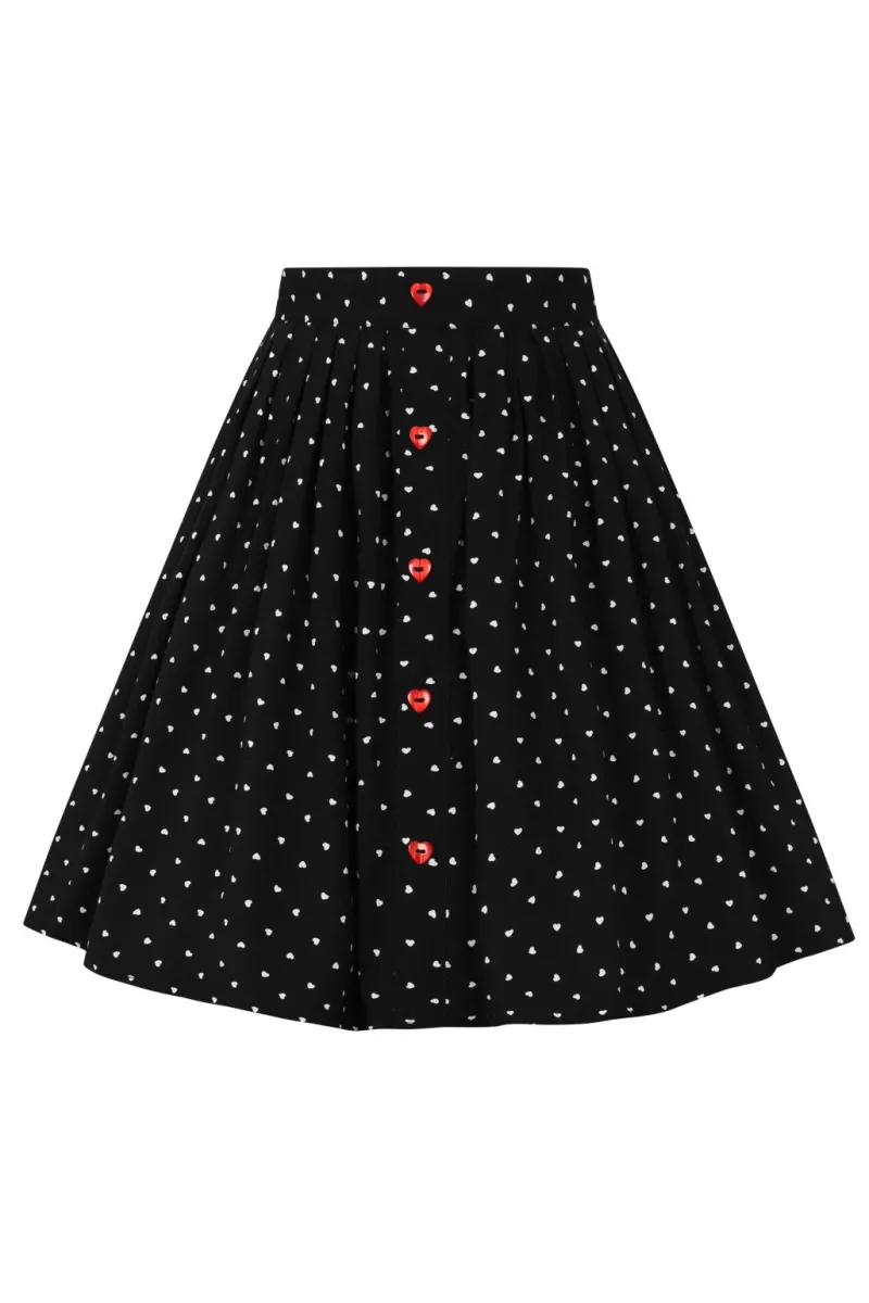 Hell Bunny Allie Skirt Black Discount