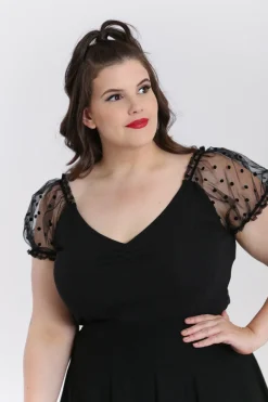 Hell Bunny Amandine Top Black Online