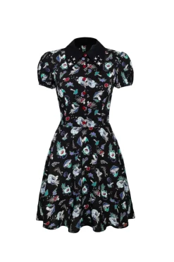 Hell Bunny Amanita Mini Dress Black Clearance