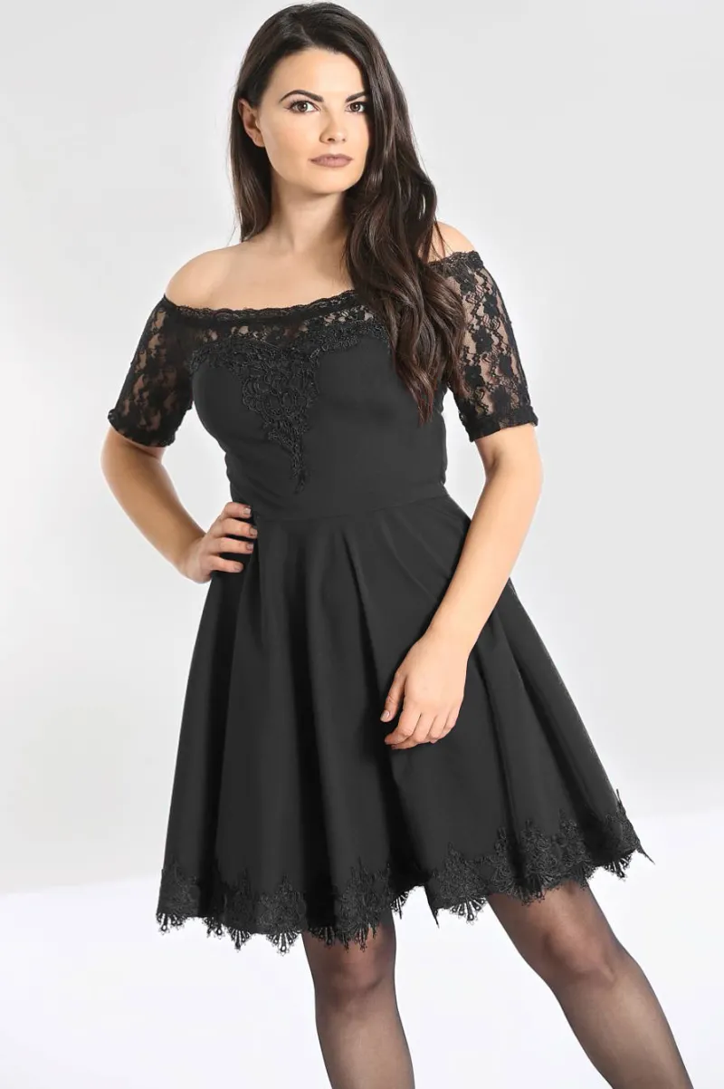 Hell Bunny Amara Mini Dress Black Best