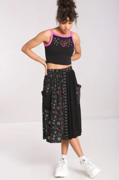 Hell Bunny Andromeda Mid Skirt Black Best