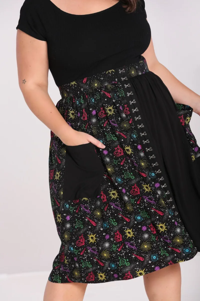 Hell Bunny Andromeda Mid Skirt Black Best