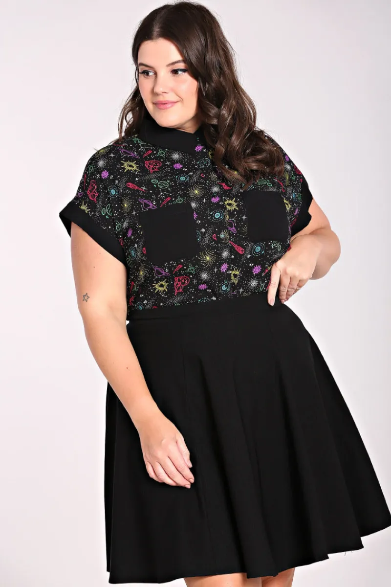 Hell Bunny Andromeda Shirt Black Best