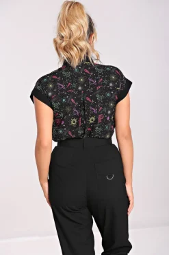 Hell Bunny Andromeda Shirt Black Best