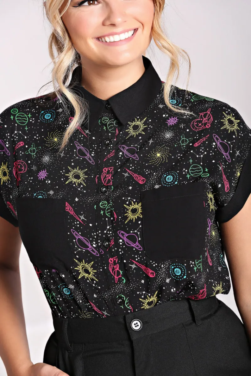 Hell Bunny Andromeda Shirt Black Best