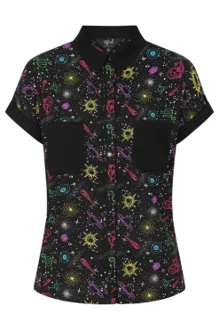 Hell Bunny Andromeda Shirt Black Best