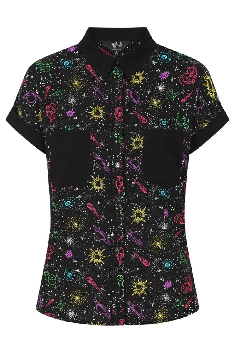 Hell Bunny Andromeda Shirt Black Best