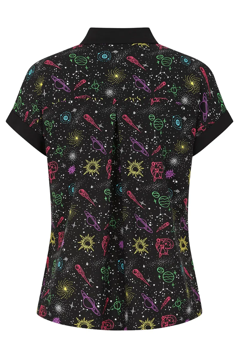 Hell Bunny Andromeda Shirt Black Best