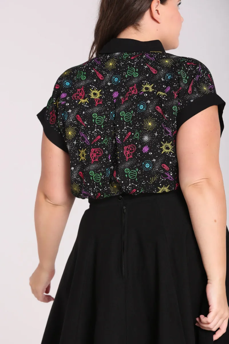 Hell Bunny Andromeda Shirt Black Best