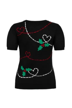 Hell Bunny Angelica Top Black New