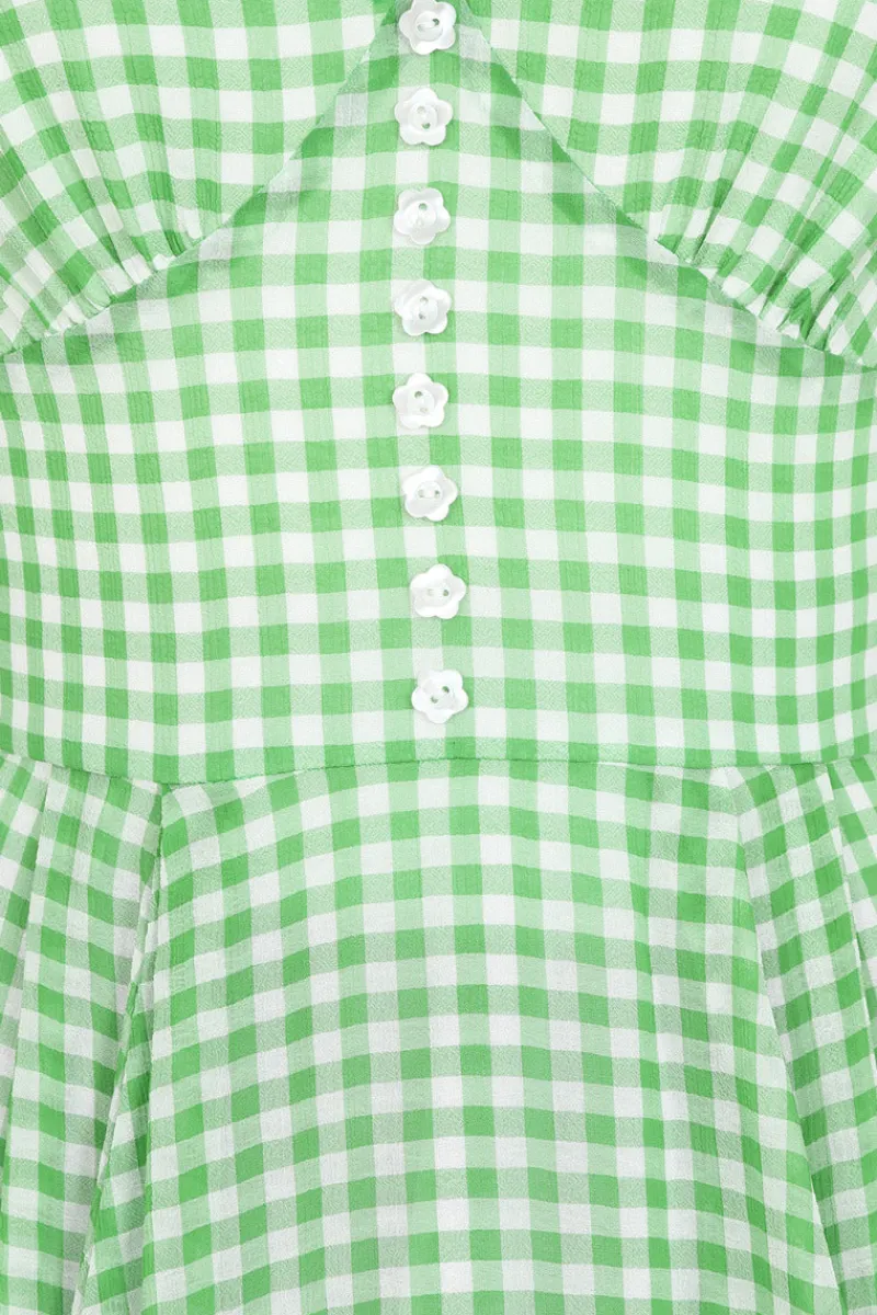 Hell Bunny Anne Marie Dress Green