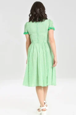 Hell Bunny Anne Marie Dress Green