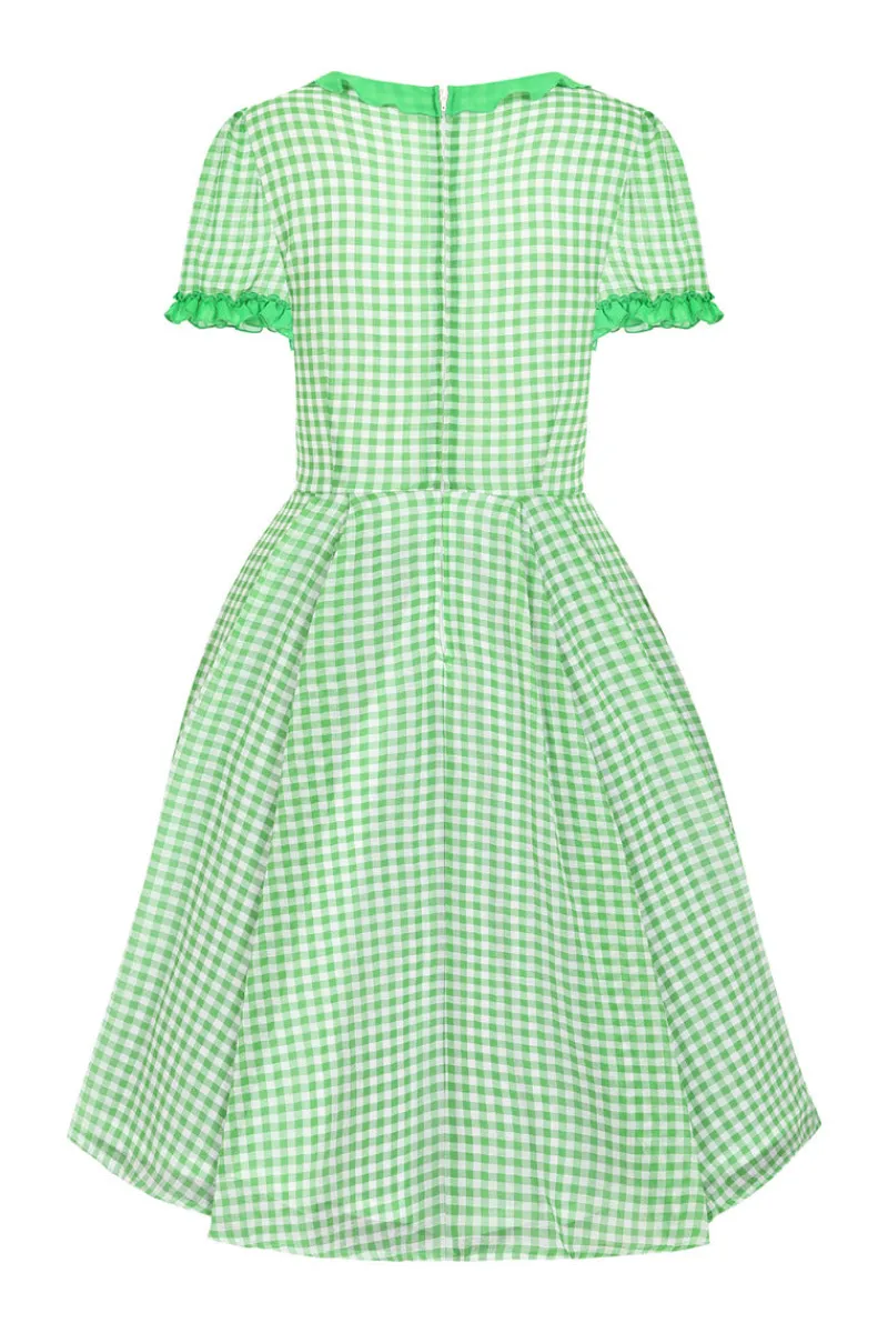 Hell Bunny Anne Marie Dress Green