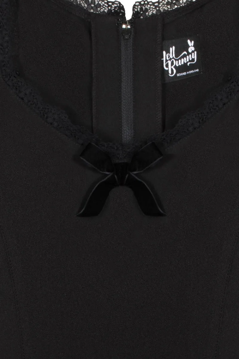 Hell Bunny Annette Dress Black Hot