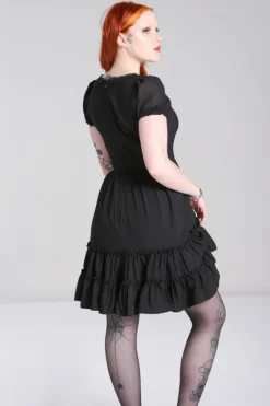 Hell Bunny Annette Dress Black Hot
