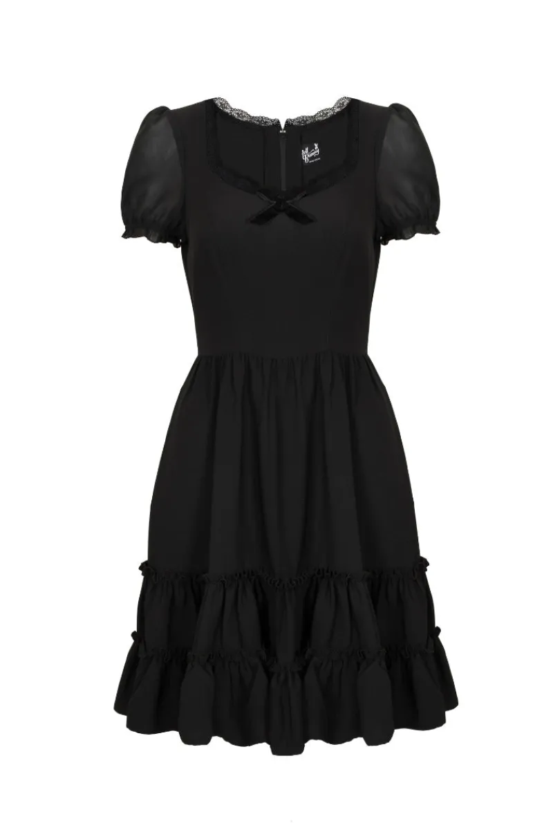 Hell Bunny Annette Dress Black Hot