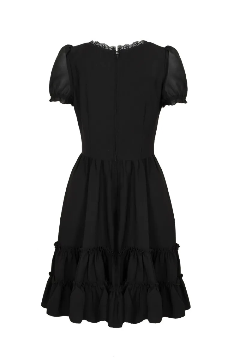 Hell Bunny Annette Dress Black Hot
