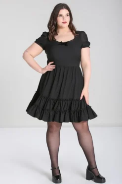 Hell Bunny Annette Dress Black Hot