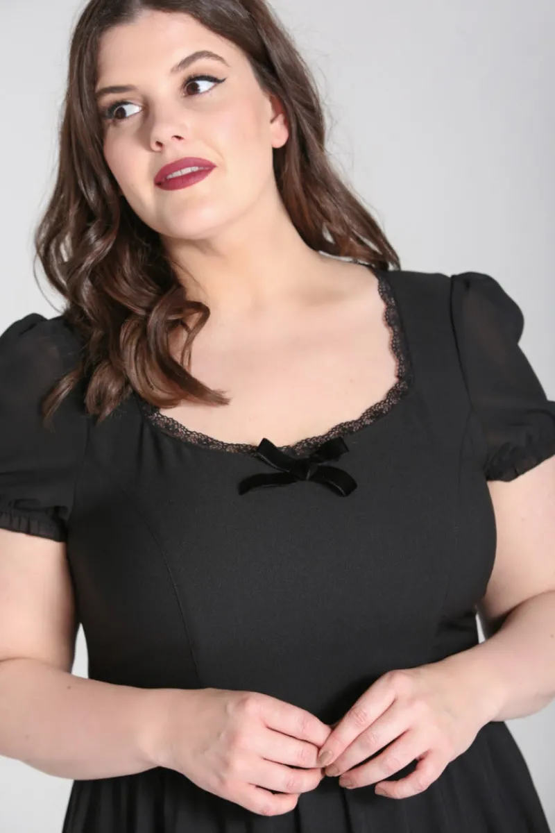 Hell Bunny Annette Dress Black Hot