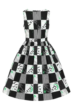 Hell Bunny Annie 50's Dress Black Hot