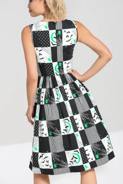 Hell Bunny Annie 50's Dress Black Hot