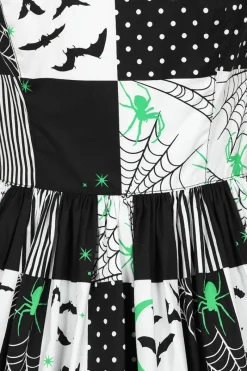 Hell Bunny Annie 50's Dress Black Hot